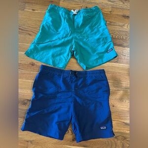 Lot of TWO Patagonia Baggies Shorts (Boys 14 XL)